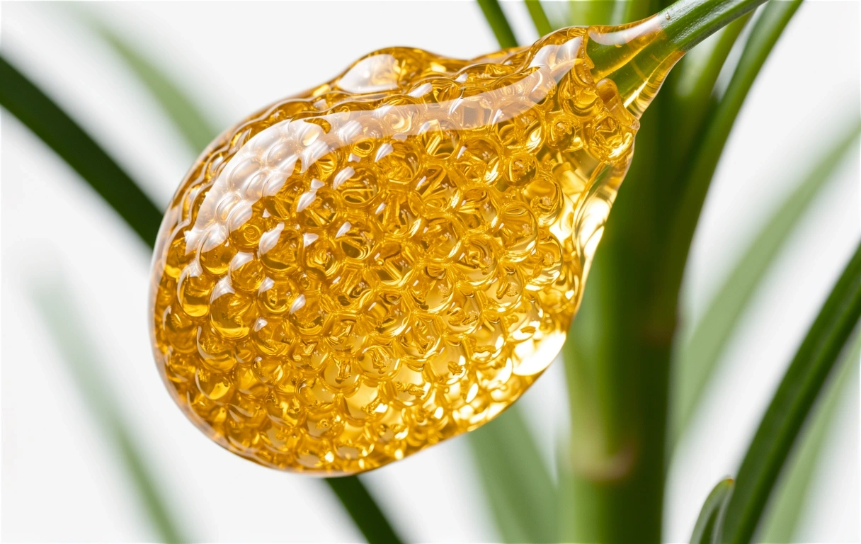 Extração de resina natural pura